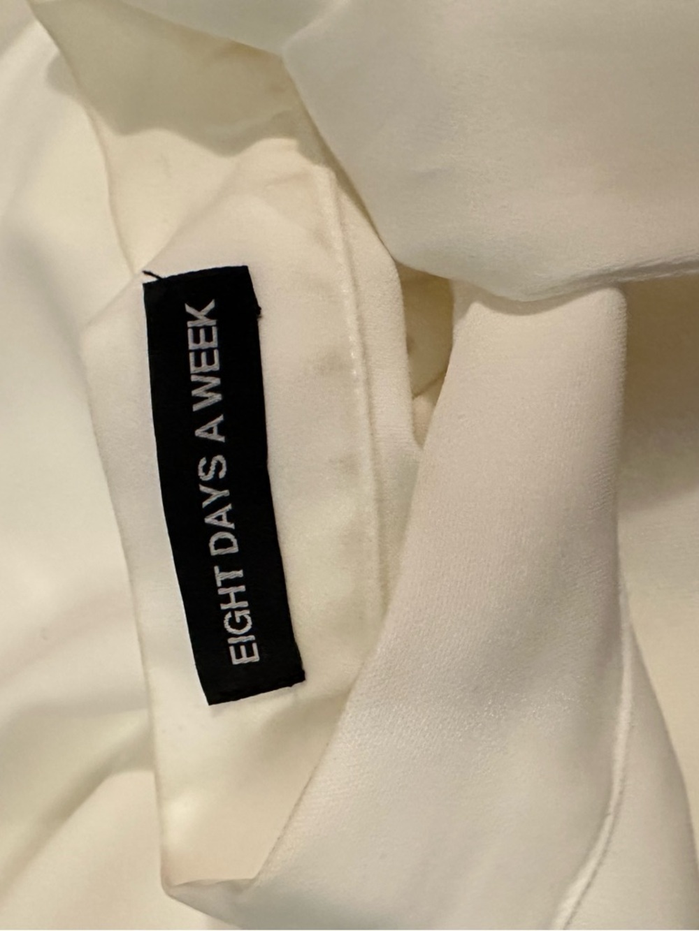 Cream Bow Tie Neck Blouse - Picture 5 of 5